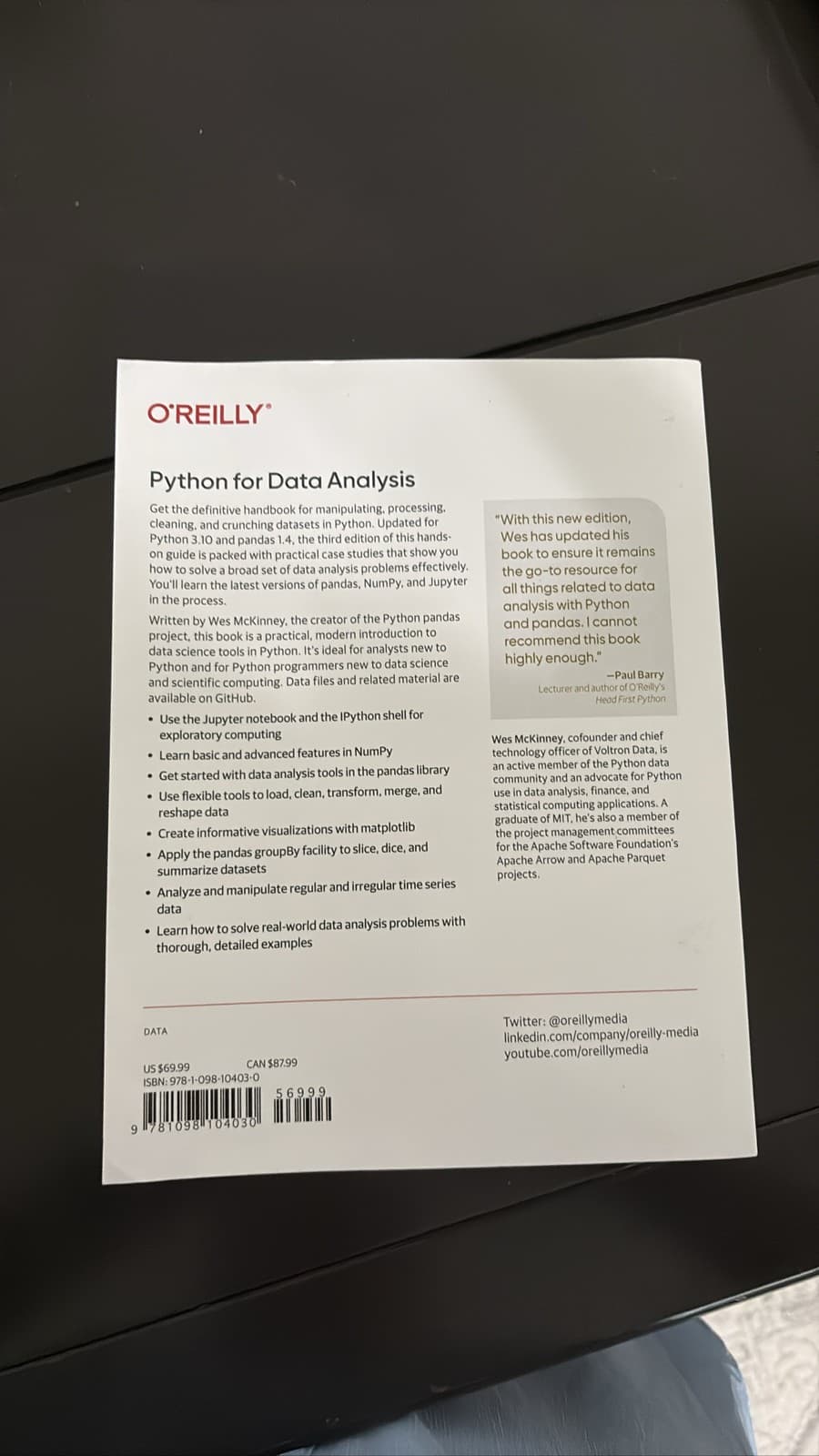 Python for Data Analysis: Data Wrangling with pandas, NumPy, 3rd Ed - Thumbnail 2
