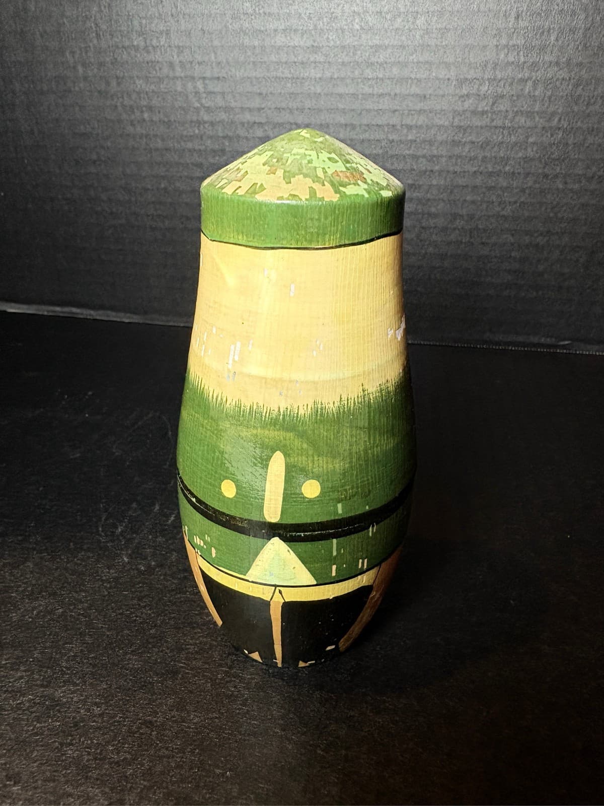Vintage 5 Piece Wooden Nutcracker Nesting Dolls Hand Painted Christmas Decor 6" - Thumbnail 6