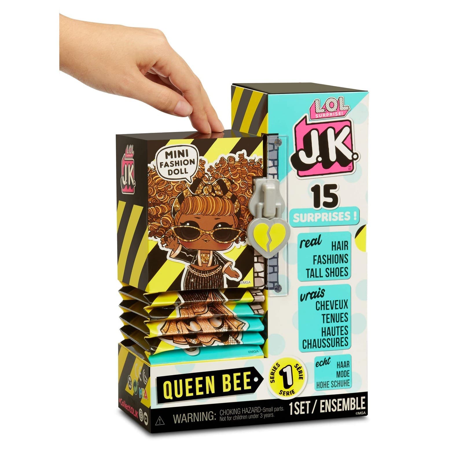 L.O.L. Surprise! JK Mini Fashion Doll Queen Bee with 15 SurprisesI - Thumbnail 3