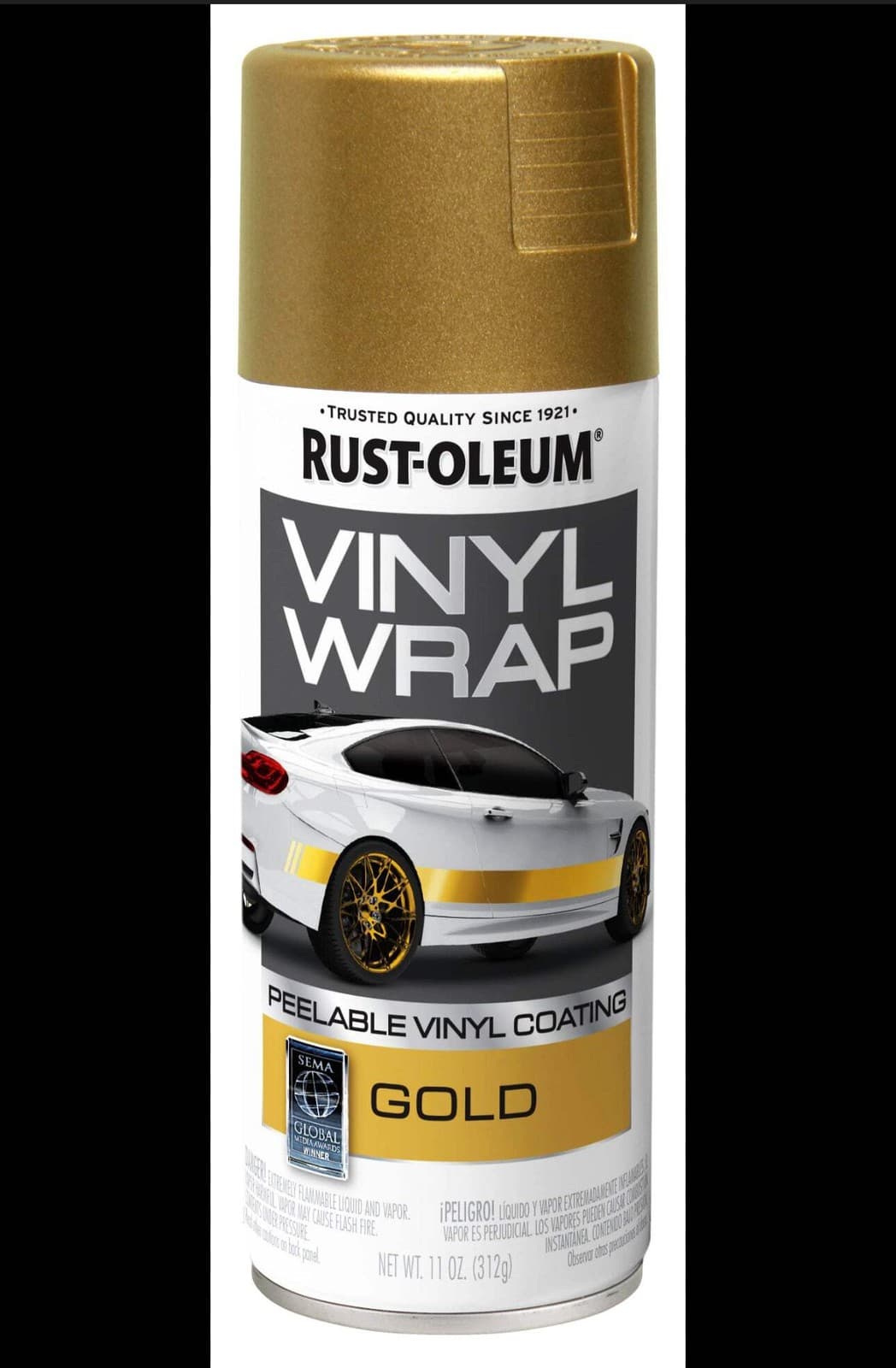 Rust-Oleum Automotive Vinyl Wrap Gloss Brilliant Blue or Gold Peelable Coating S
