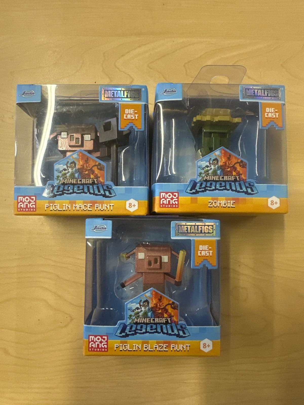 JADA METALFIGS MINECRAFT LEGENDS Die-Cast 2.5” Figure Piglin Blaze Runt, Piglin