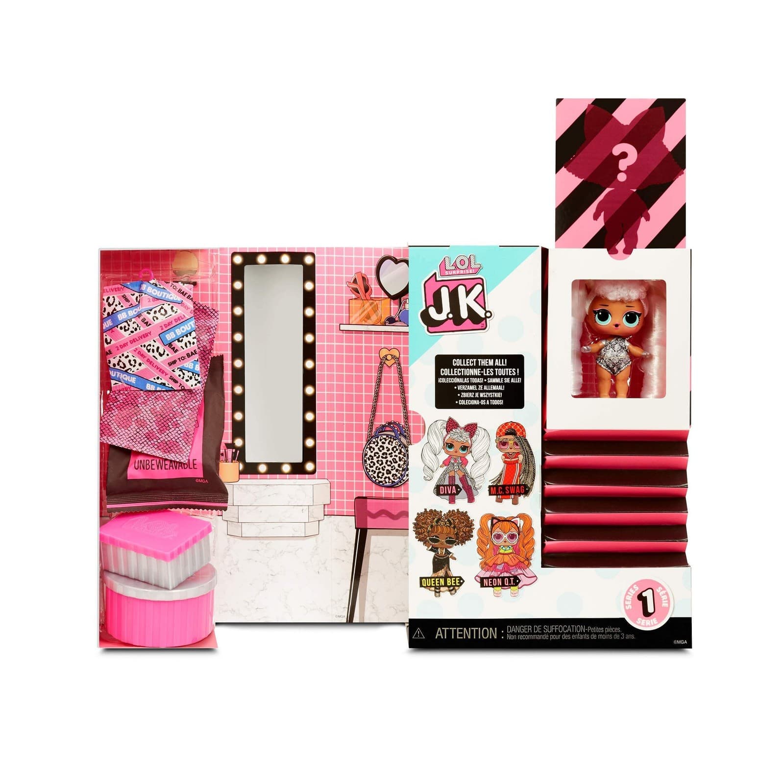 L.O.L. Surprise! LOL Surprise JK Mini Fashion Doll Diva with 15 Surprises - Thumbnail 5