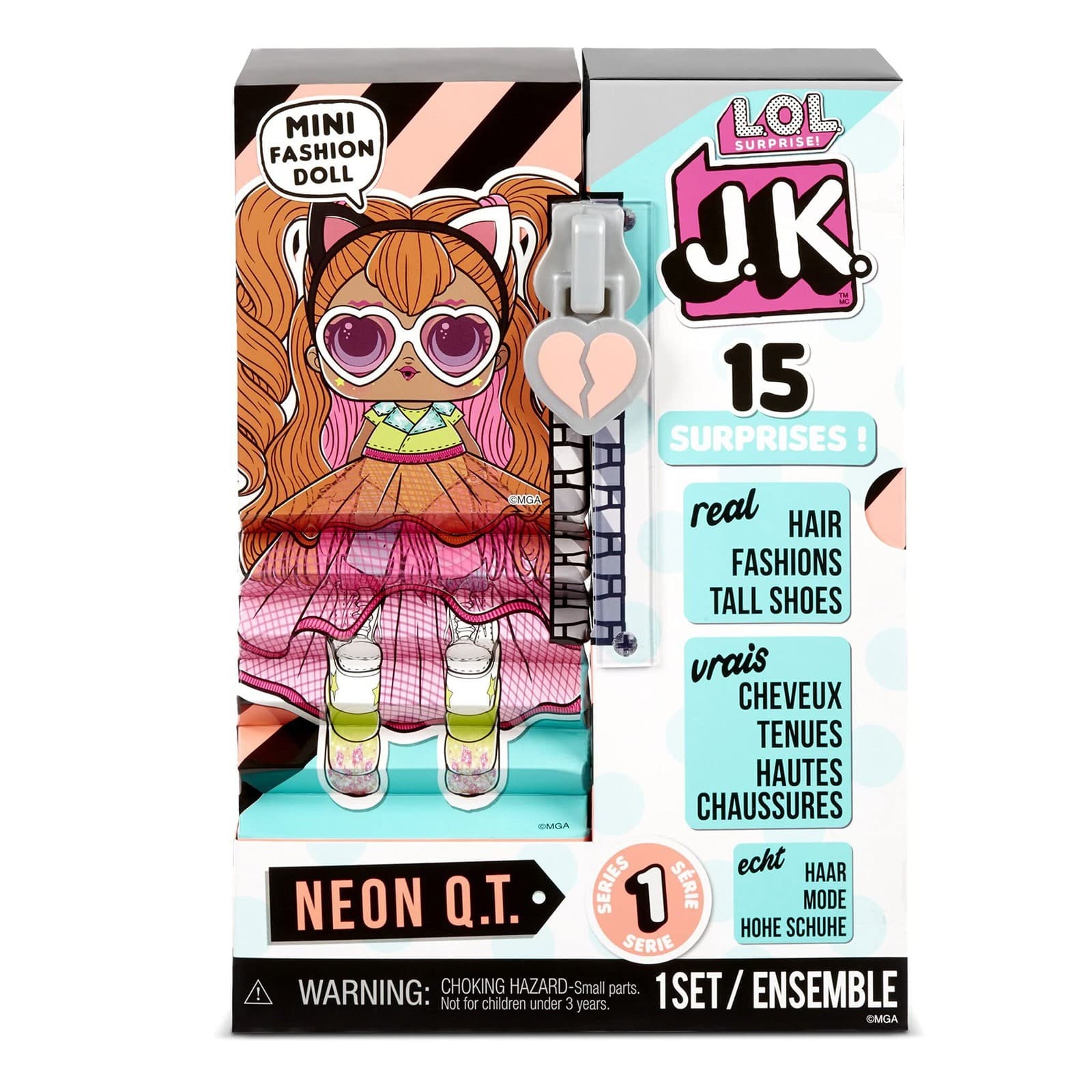 L.O.L. Surprise! JK Neon Q.T. Mini Fashion Doll with 15 Surprises - Thumbnail 4