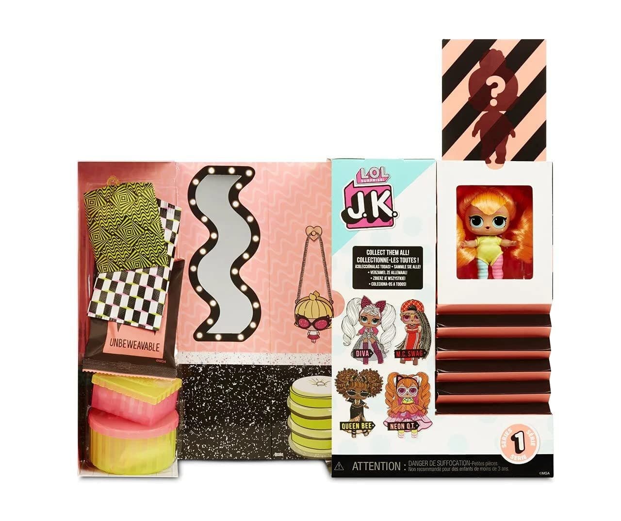 L.O.L. Surprise! JK Neon Q.T. Mini Fashion Doll with 15 Surprises - Thumbnail 6