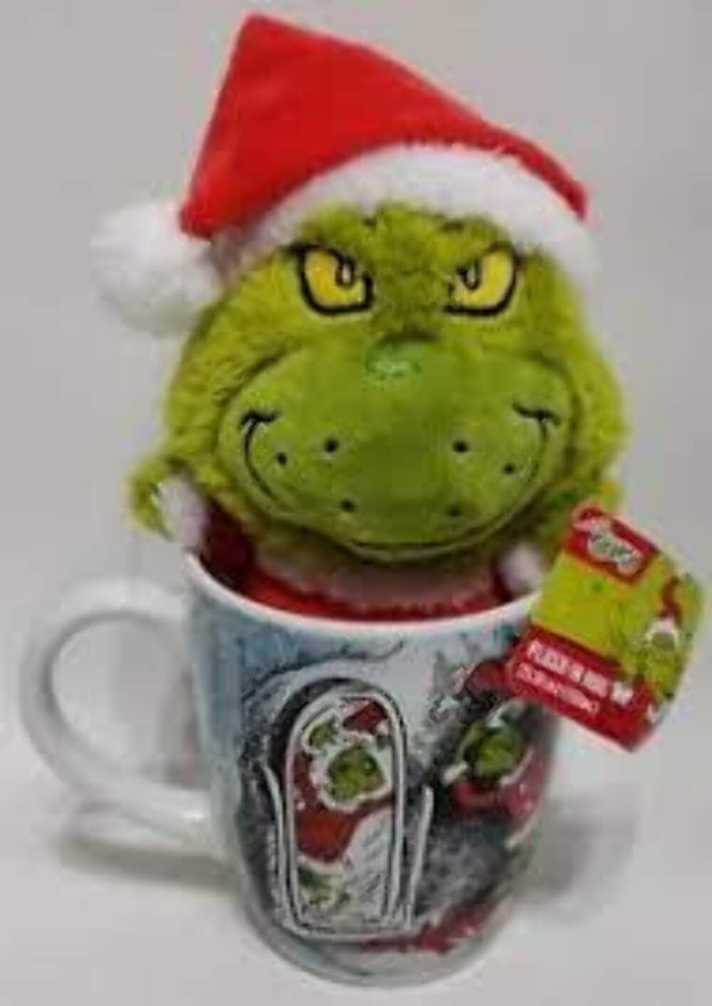 Dr. Seuss' How The Grinch Stole Christmas Grinch Jumbo Plush in a Mug by Ruz