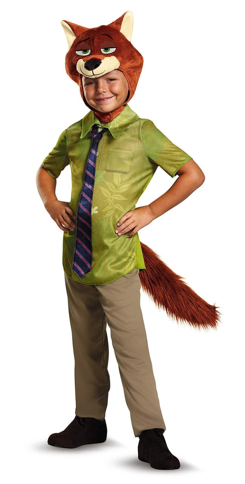 Disney Zootopia, Fox, Nick Wilde Halloween, Cosplay, Dress up, Pretend play Cost