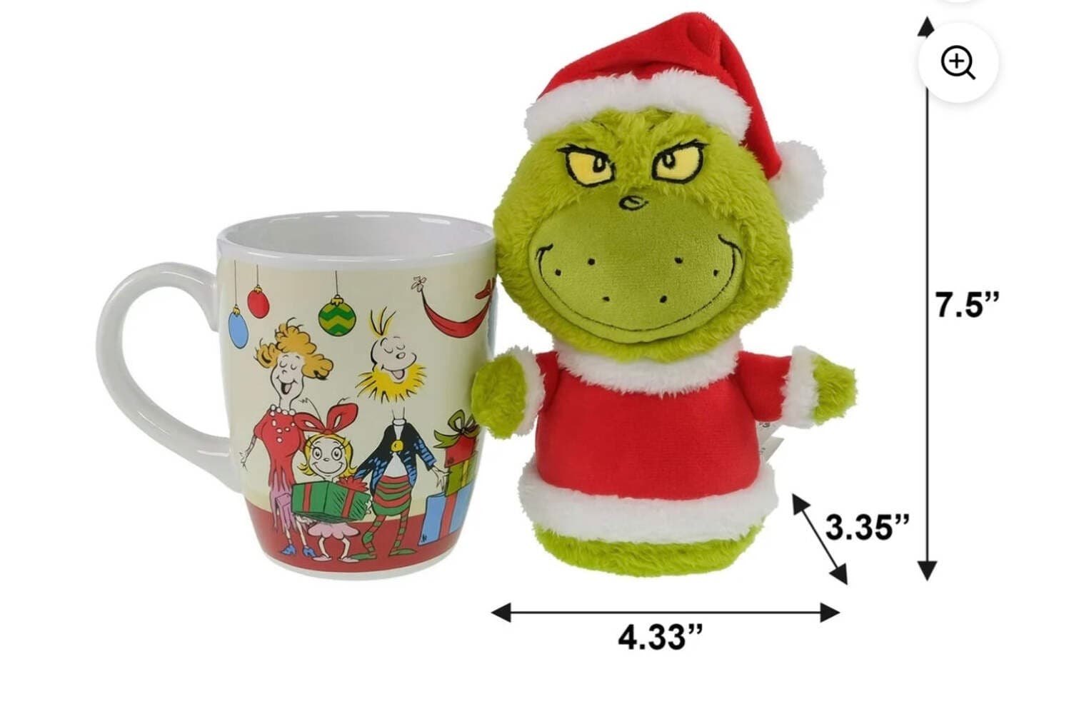 Dr. Seuss' How The Grinch Stole Christmas Grinch Jumbo Plush in a Mug by Ruz - Thumbnail 2