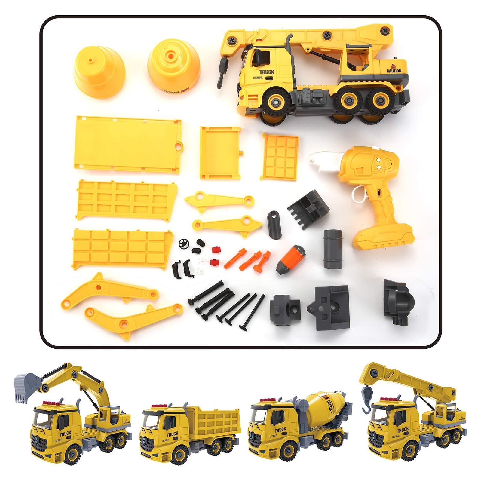 4-in-1 Take Apart Toys with Electric Drill - Thumbnail 4