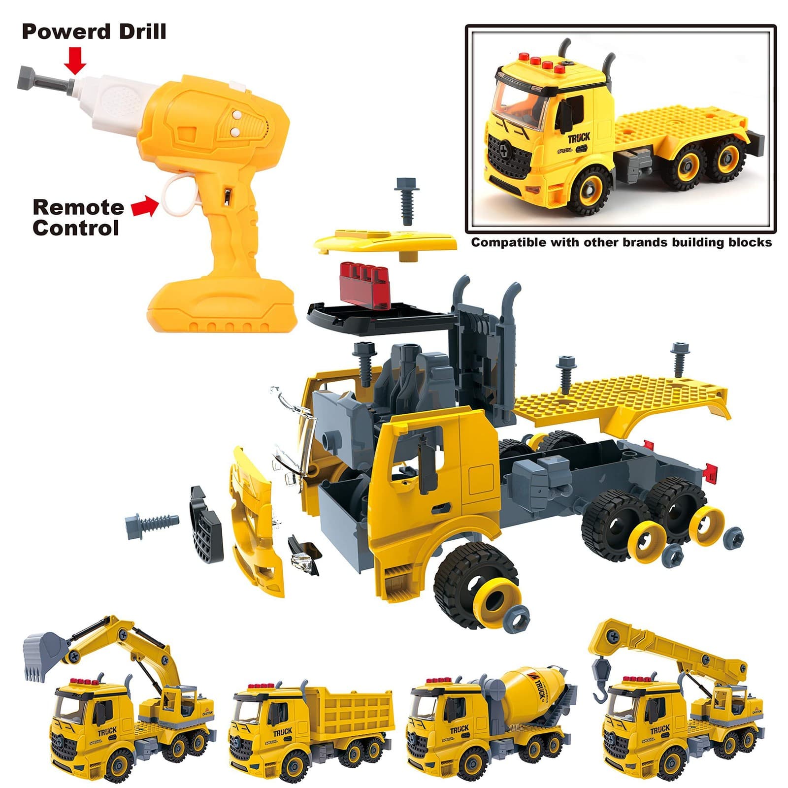 4-in-1 Take Apart Toys with Electric Drill - Thumbnail 5