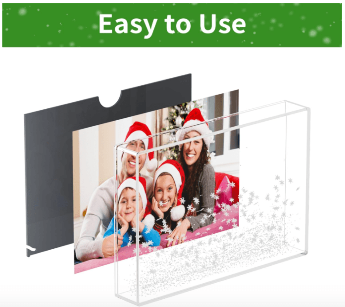 AITEE Glitter Picture Frame 4x6 Christmas Picture Frame - Thumbnail 3
