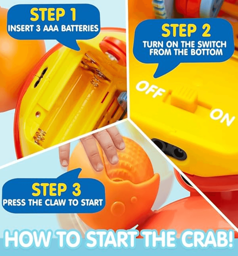 Crawling Crab Tummy Time Toy Babies - Thumbnail 2