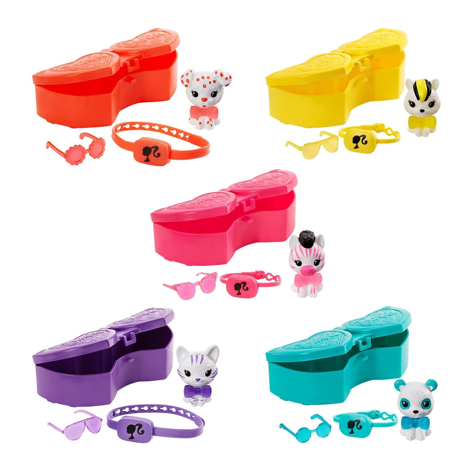Barbie Mattel Color Reveal Pets Monochrome Series, One Surprise Color Reveal