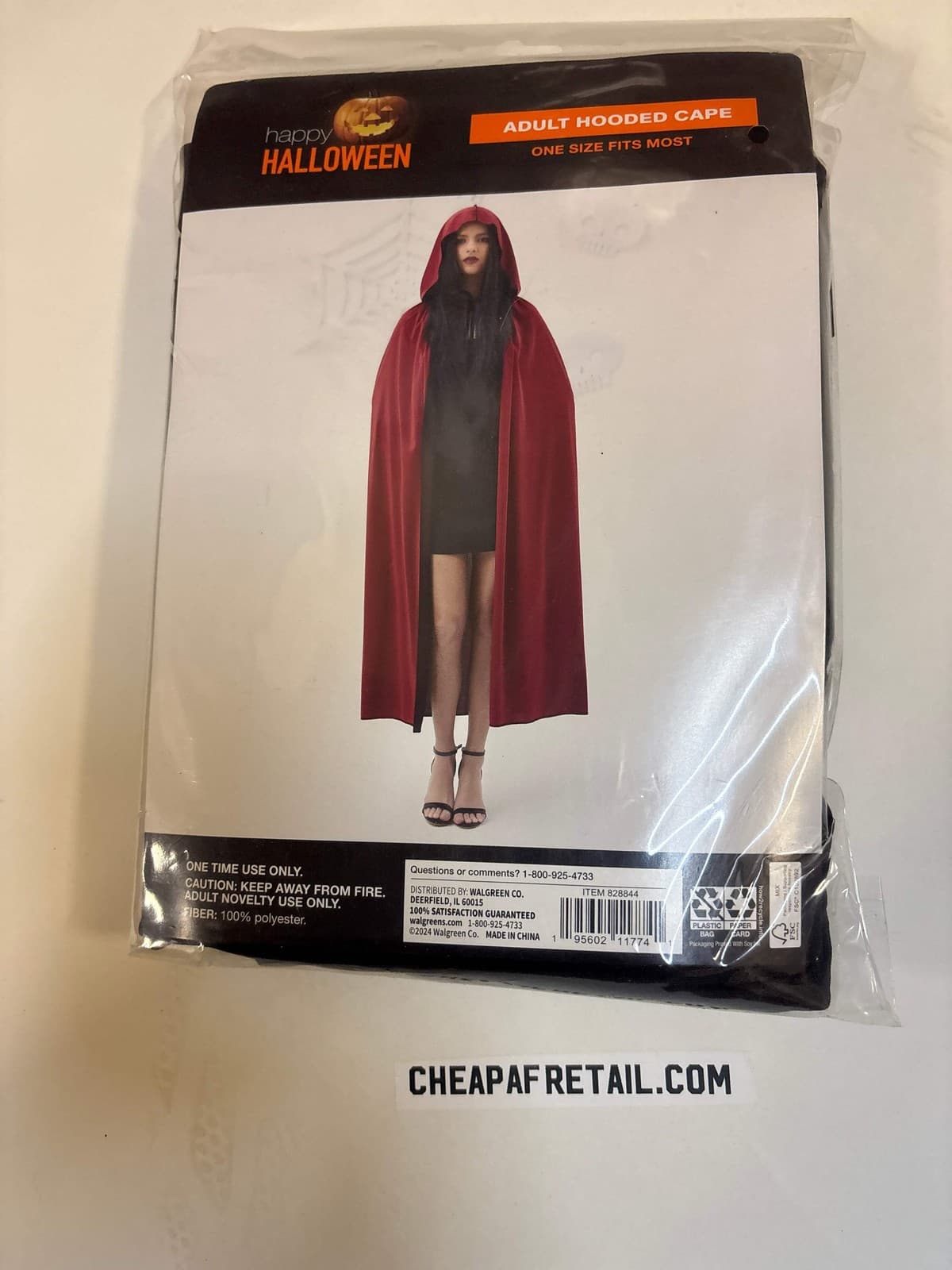 Red adult hooded velvet Feeld cape – Renaissance/cosplay