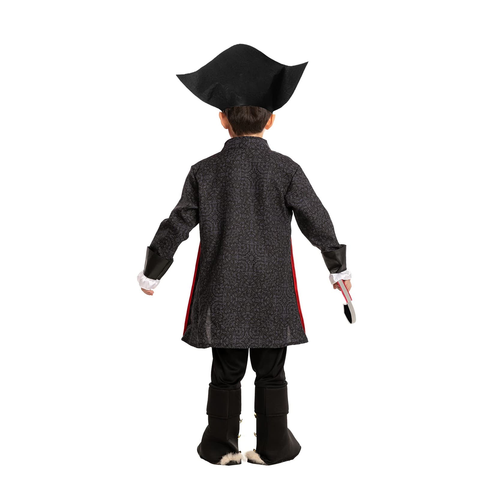 Kids Pirate Captain Halloween Role play, Cosplay Dress up Deluxe Costume set - Thumbnail 4