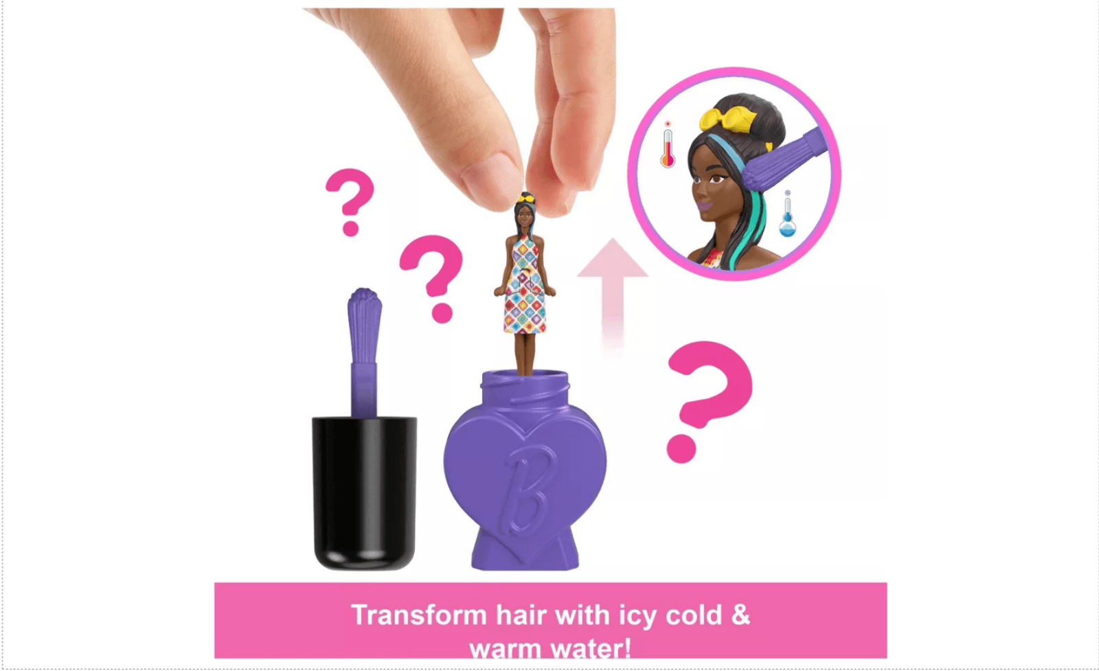 Mini Barbie Land Fashionistas 1.5-Inch Mystery Pack Lipstick / Polish [1 RANDOM - Thumbnail 5