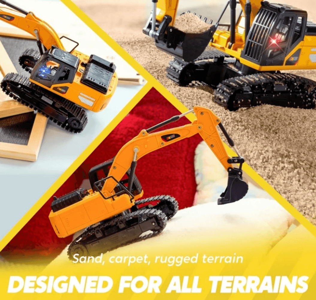Remote Control Excavator Construction Toy - Thumbnail 2