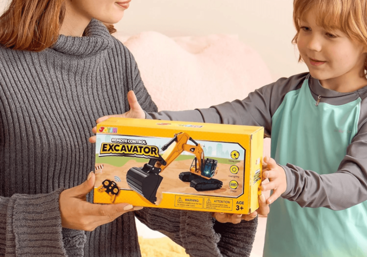 Remote Control Excavator Construction Toy