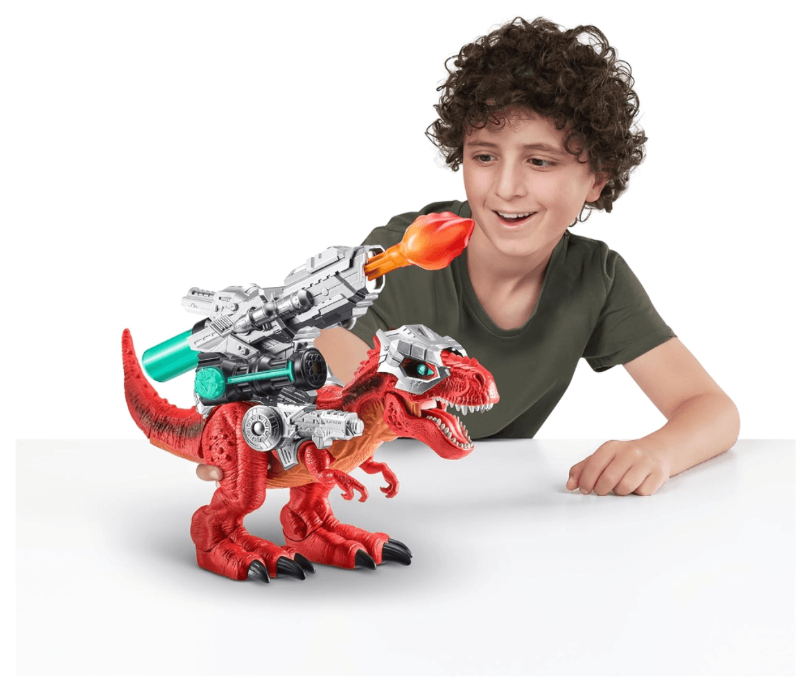 Robo Alive Dino Wars Mega-Rex Realistic Walking Battle Dinosaur w/ Armor - Thumbnail 3