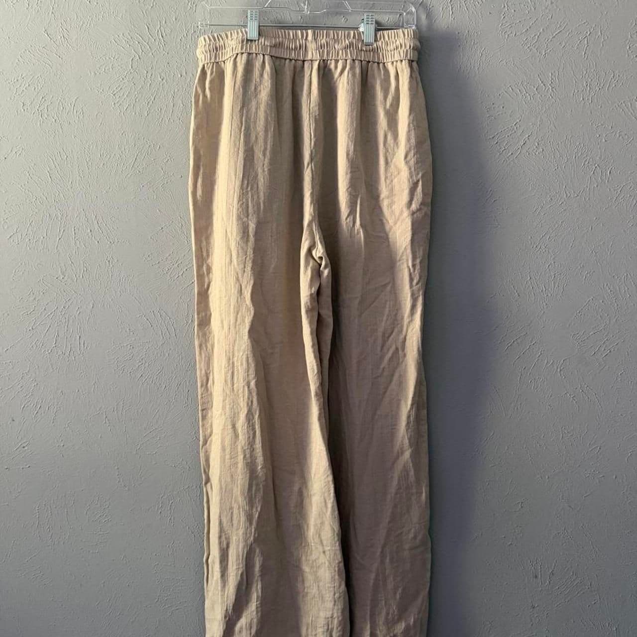 Halara tan linen pants - Thumbnail 2