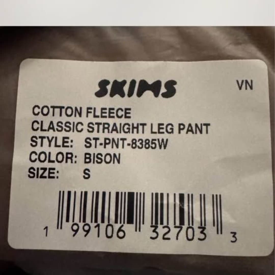 Skims cotton fleece zip up and pants - Thumbnail 3