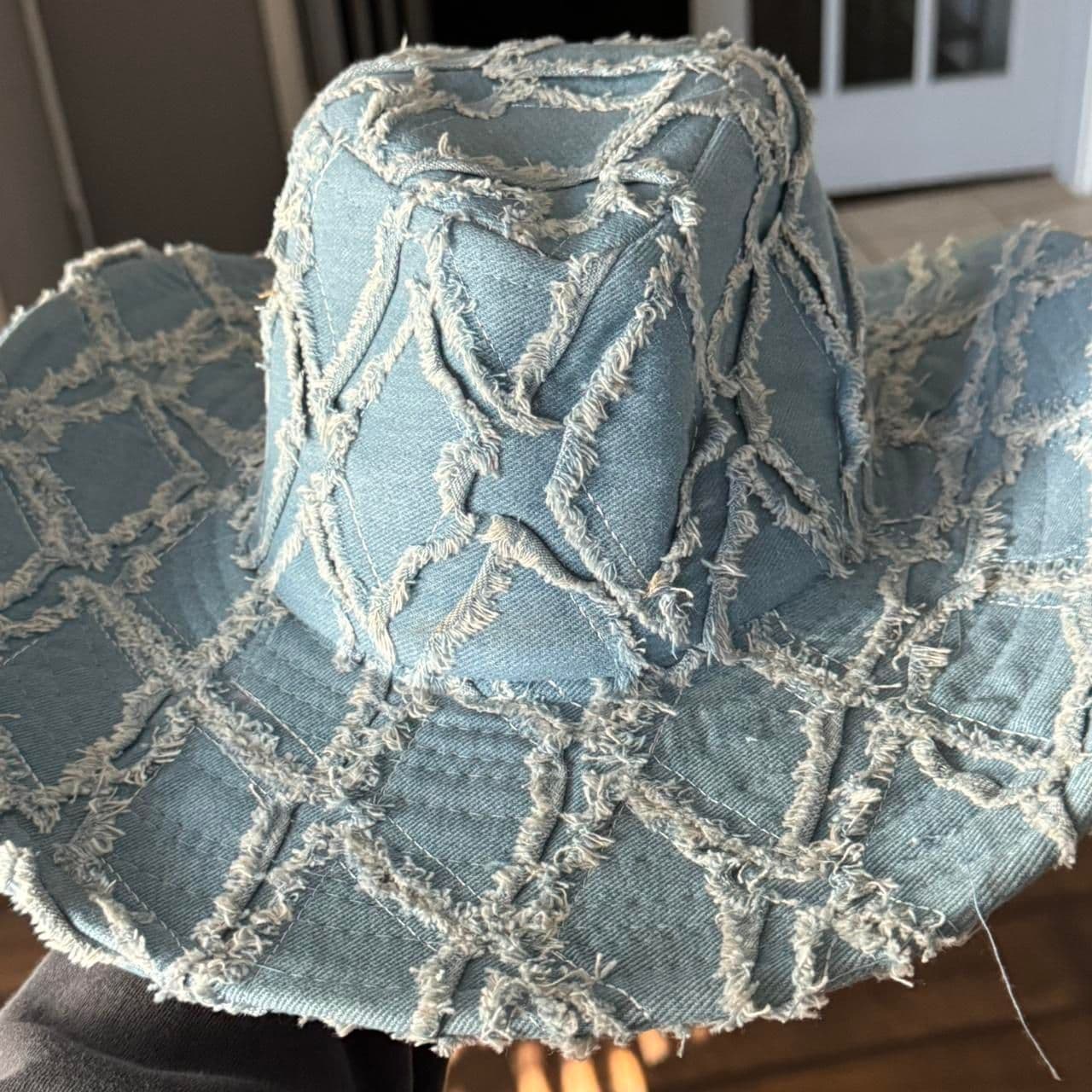 Denim cowboy hat