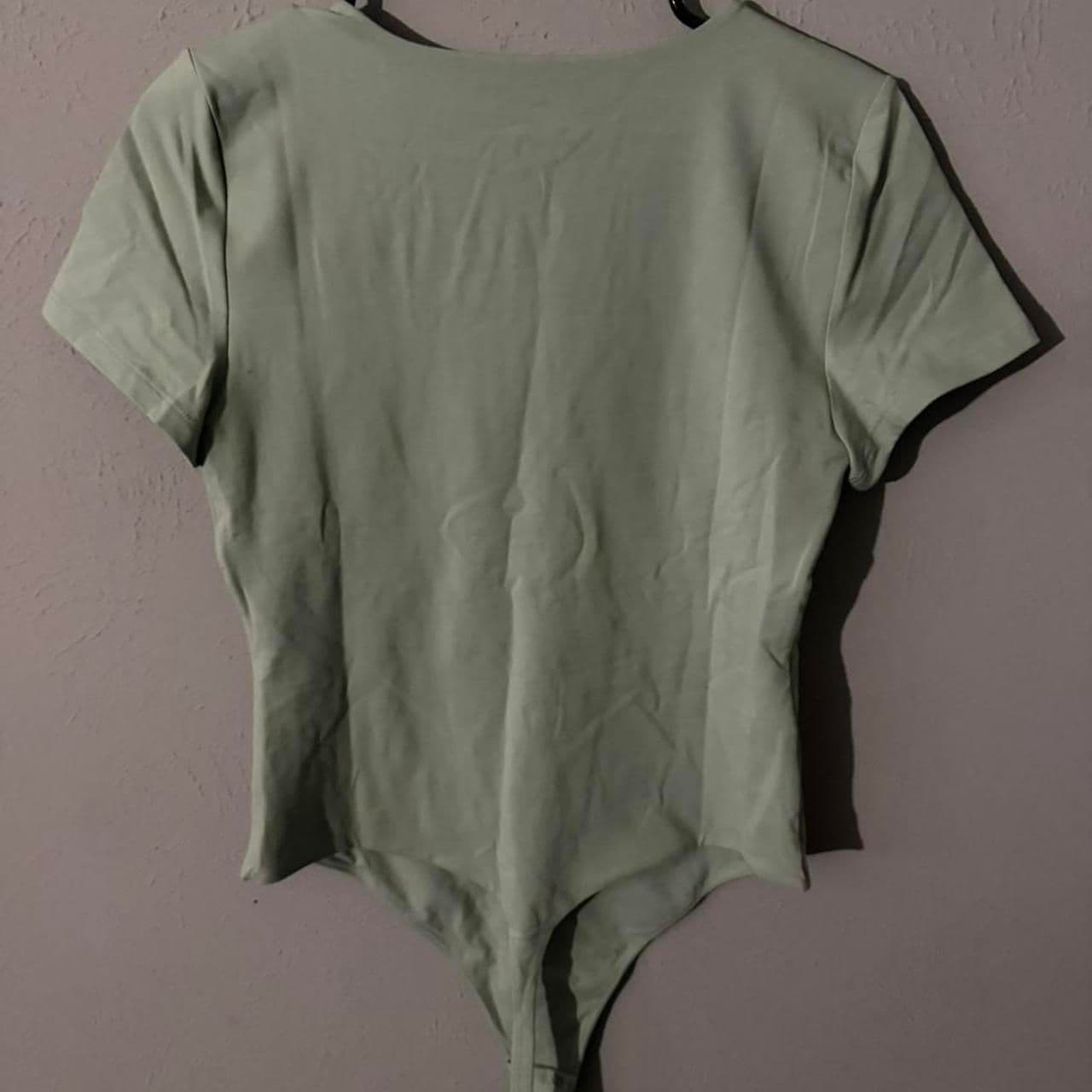 Aritzia Women's Green Bodysuit - Thumbnail 3