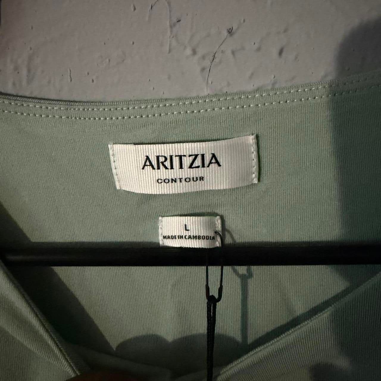 Aritzia Women's Green Bodysuit - Thumbnail 2