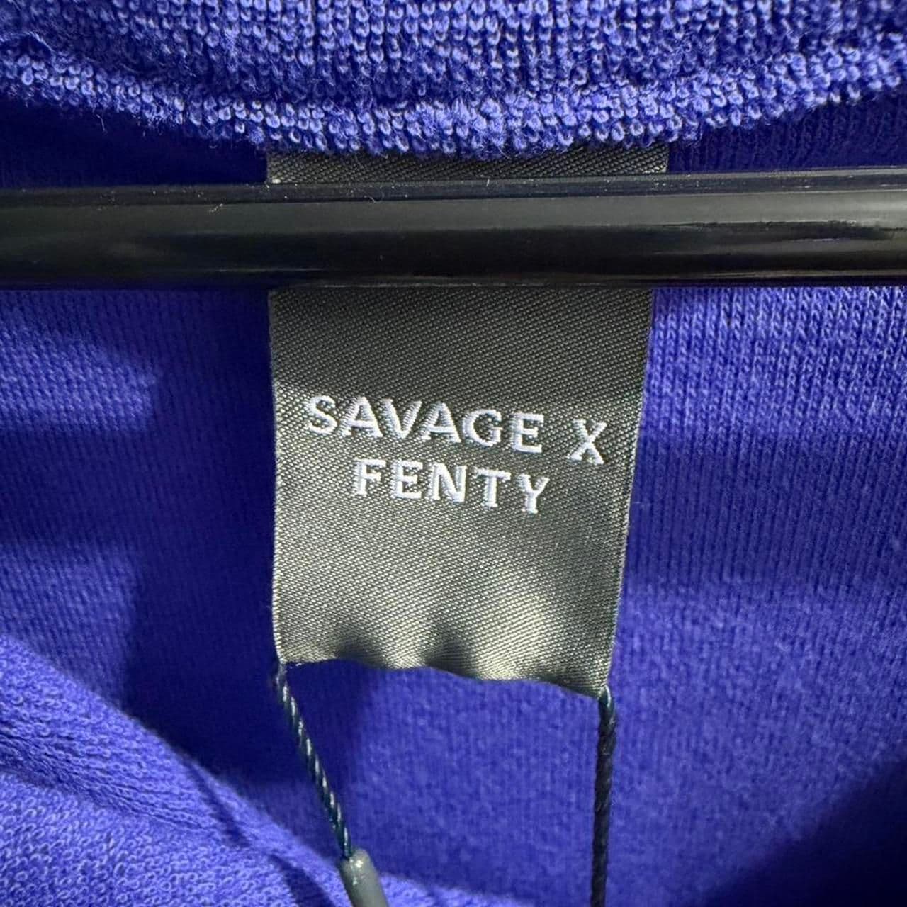 Savage-x-fenty Women's Purple and Blue Shirt - Thumbnail 2