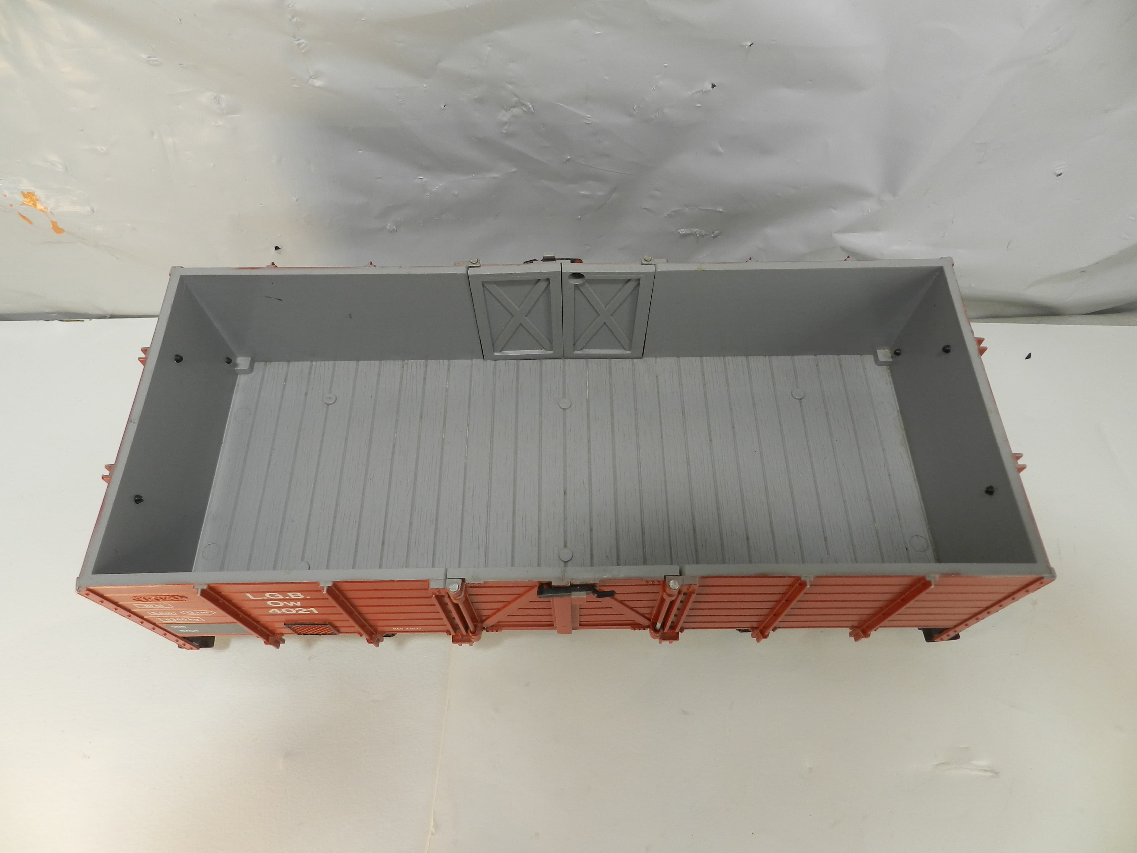 LGB 4021 High Side Gondola Train Car G Scale with operating Doors (P81K) - Thumbnail 6