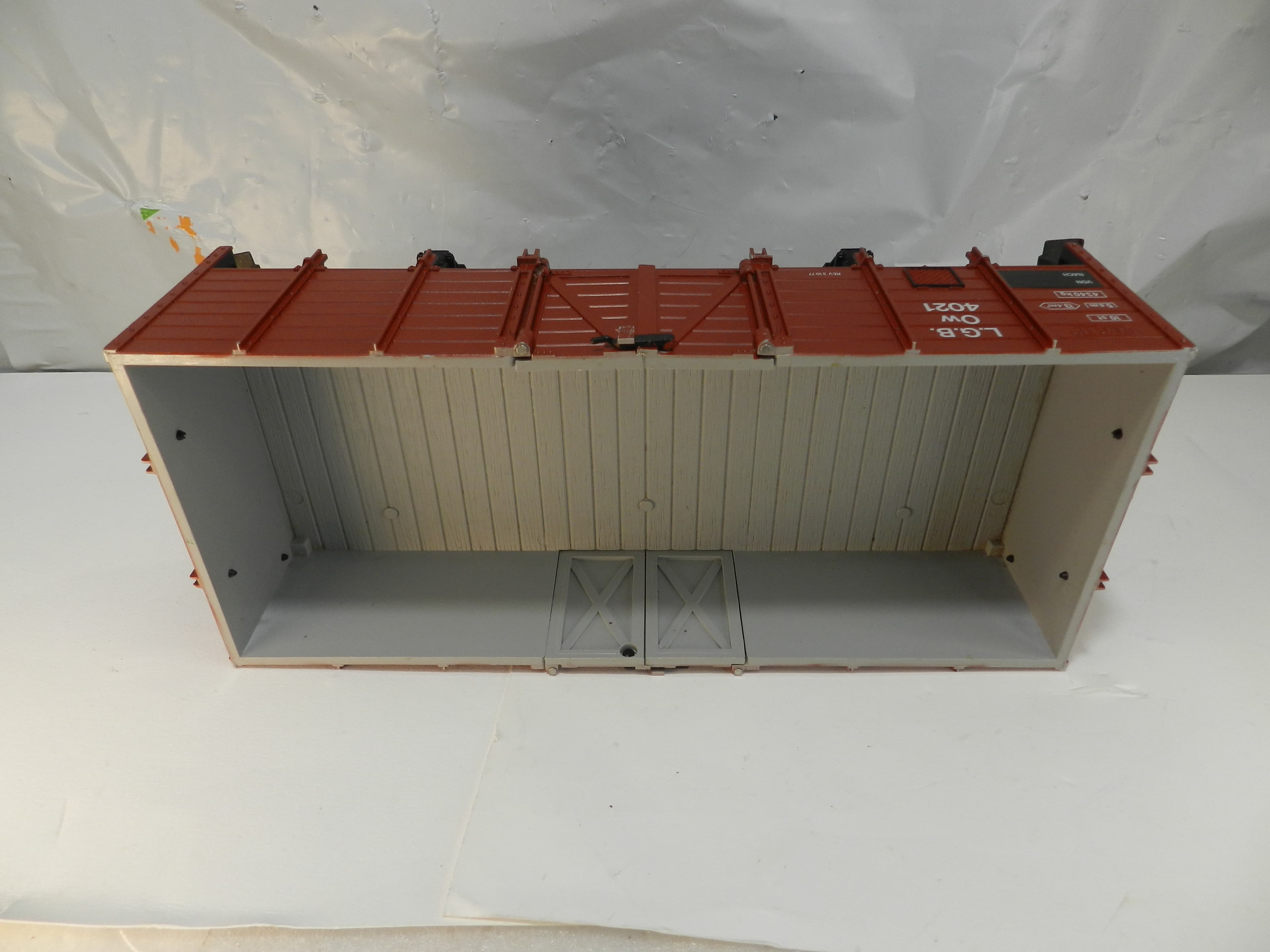 LGB 4021 High Side Gondola Train Car G Scale with operating Doors (P81K) - Thumbnail 12