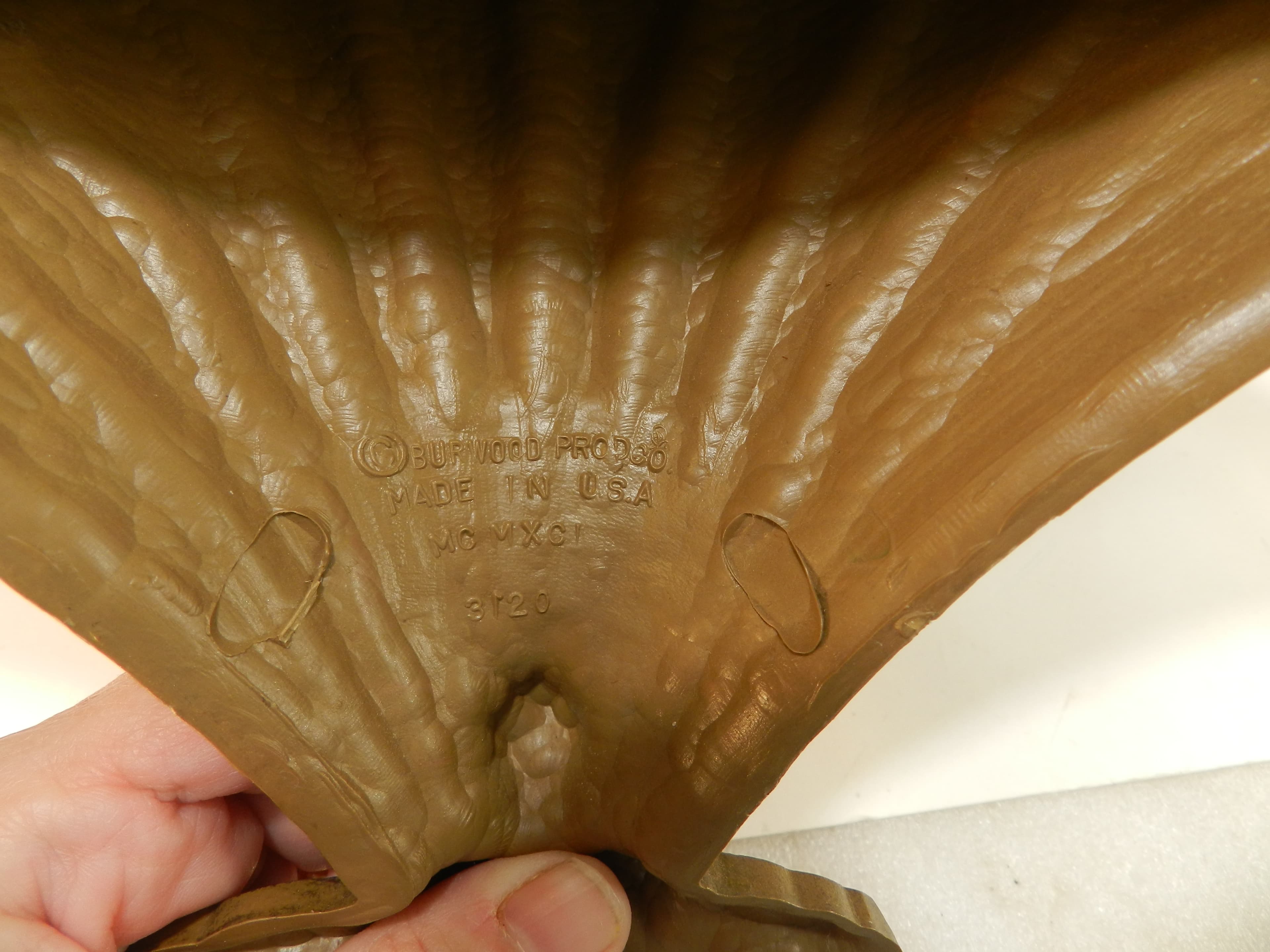 Vtg 90's Home Interiors Burwood Gold Floral Ornate Plastic Wall Shelf #3120 P82J - Thumbnail 7