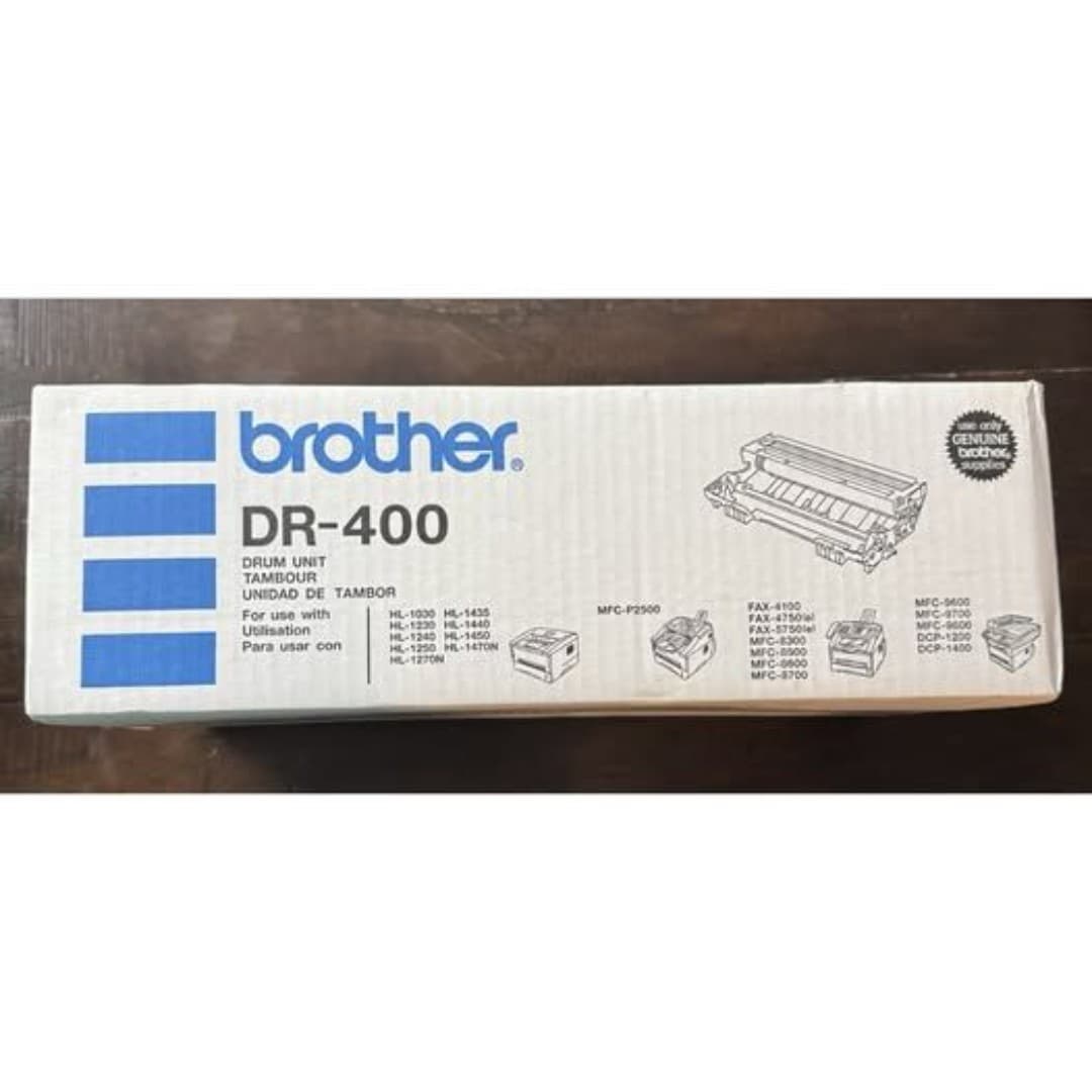 Brother Genuine OEM DR-400 Black Drum Unit, New, Factory sealed