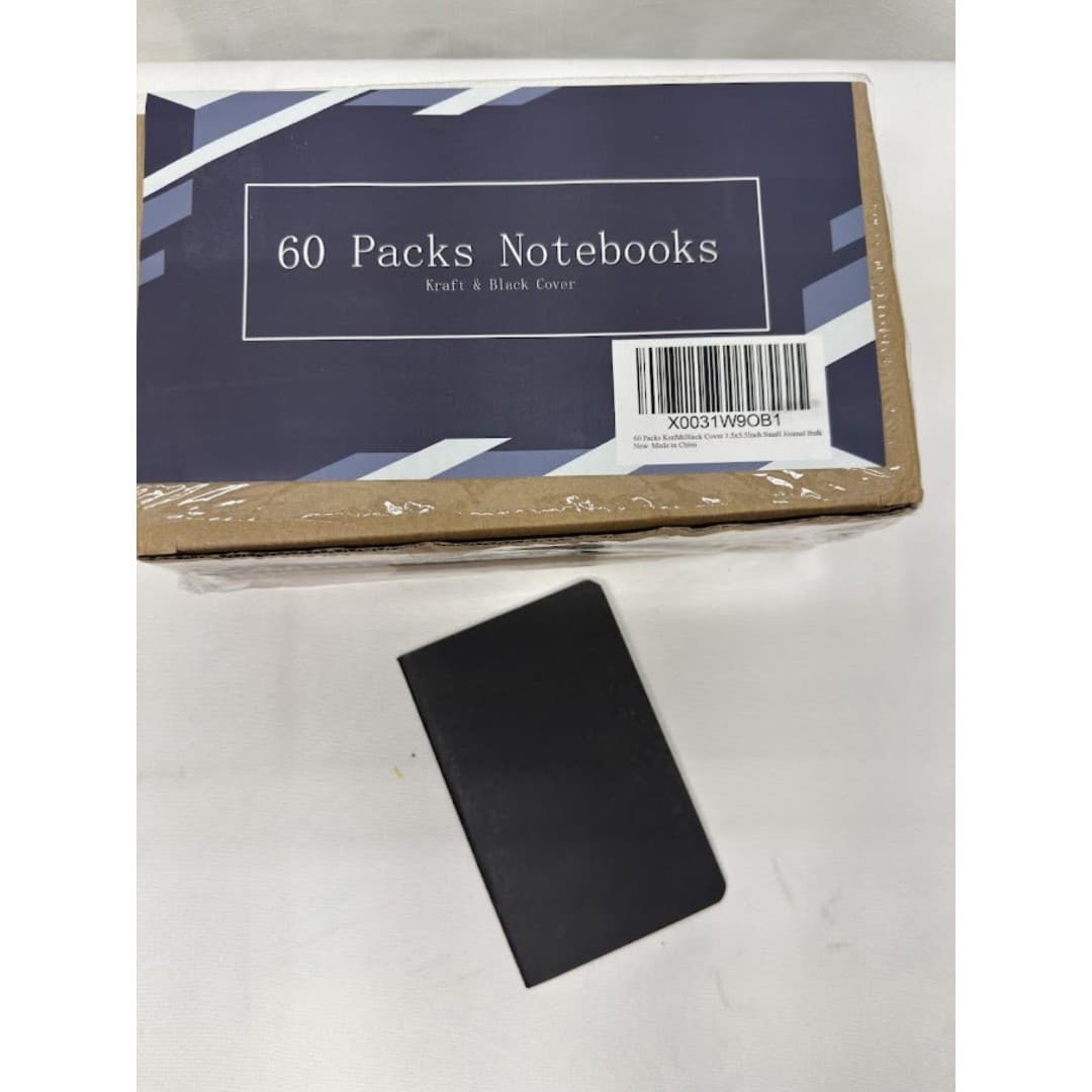 60 Pack Kraft Pocket Notebooks Bulk, 3.5 X 5.5 Inches NEW