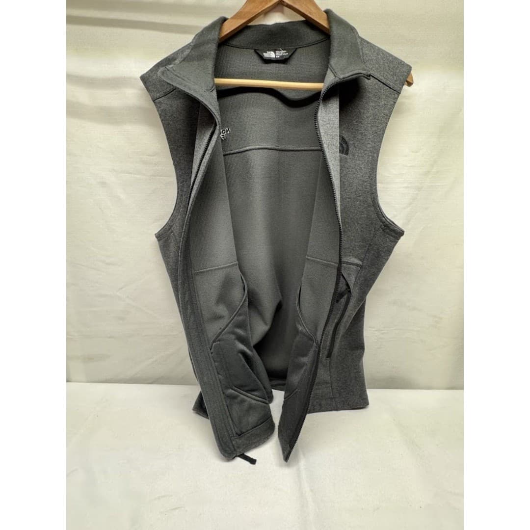The North Face Men's Gray Full Zip Vest w/ Zipped Pockets, Size M Regular Fit - Thumbnail 4