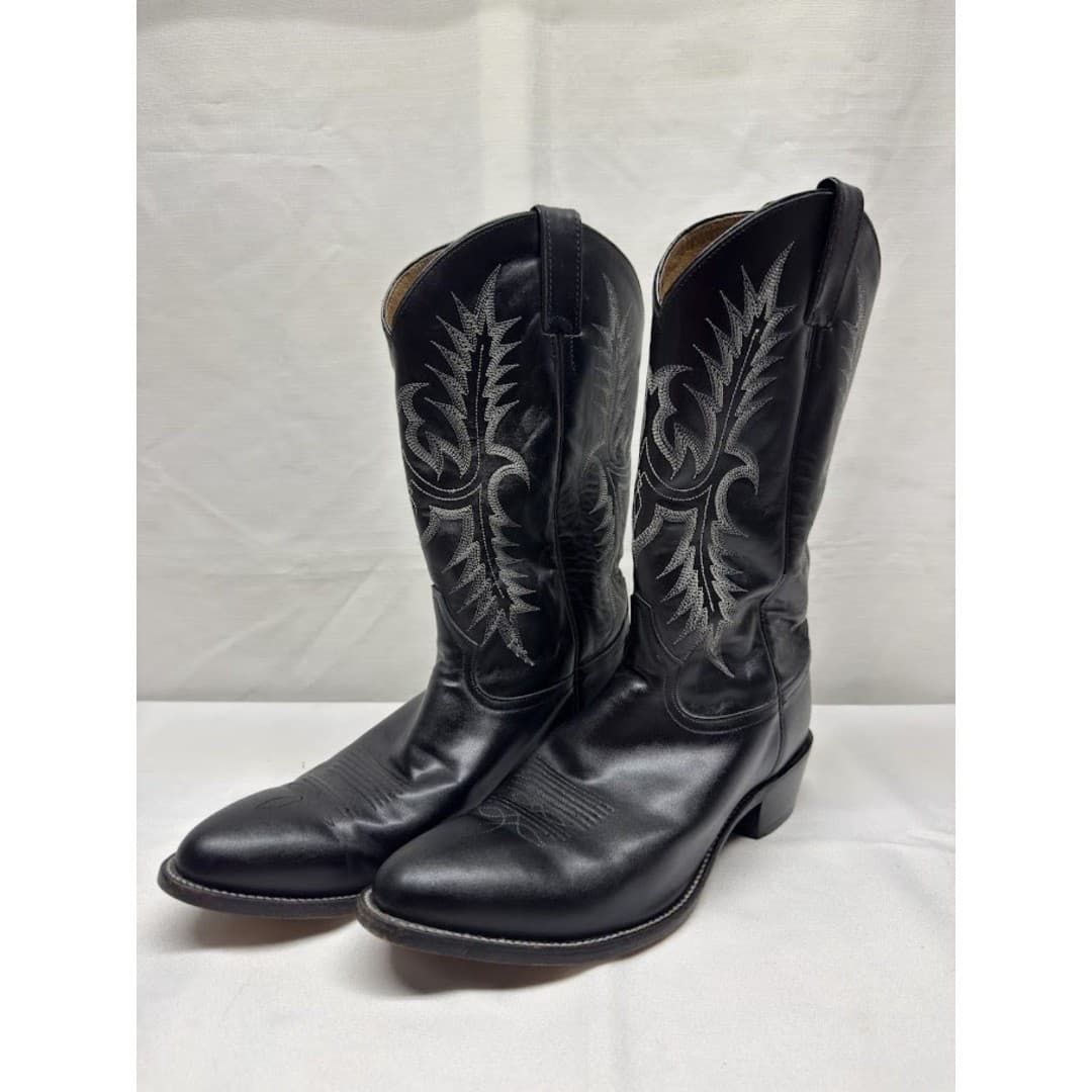 Tony Lama Boots Men’s Sz 12 D Black Leather Round Toe