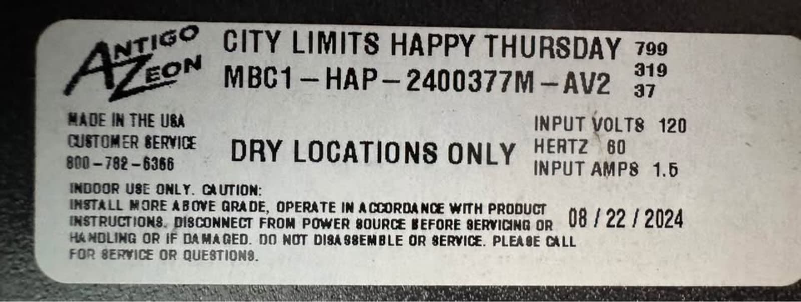 24”x18” Man Cave Happy Thursday Spiked Refreshers LED Sign Brand New - Thumbnail 2