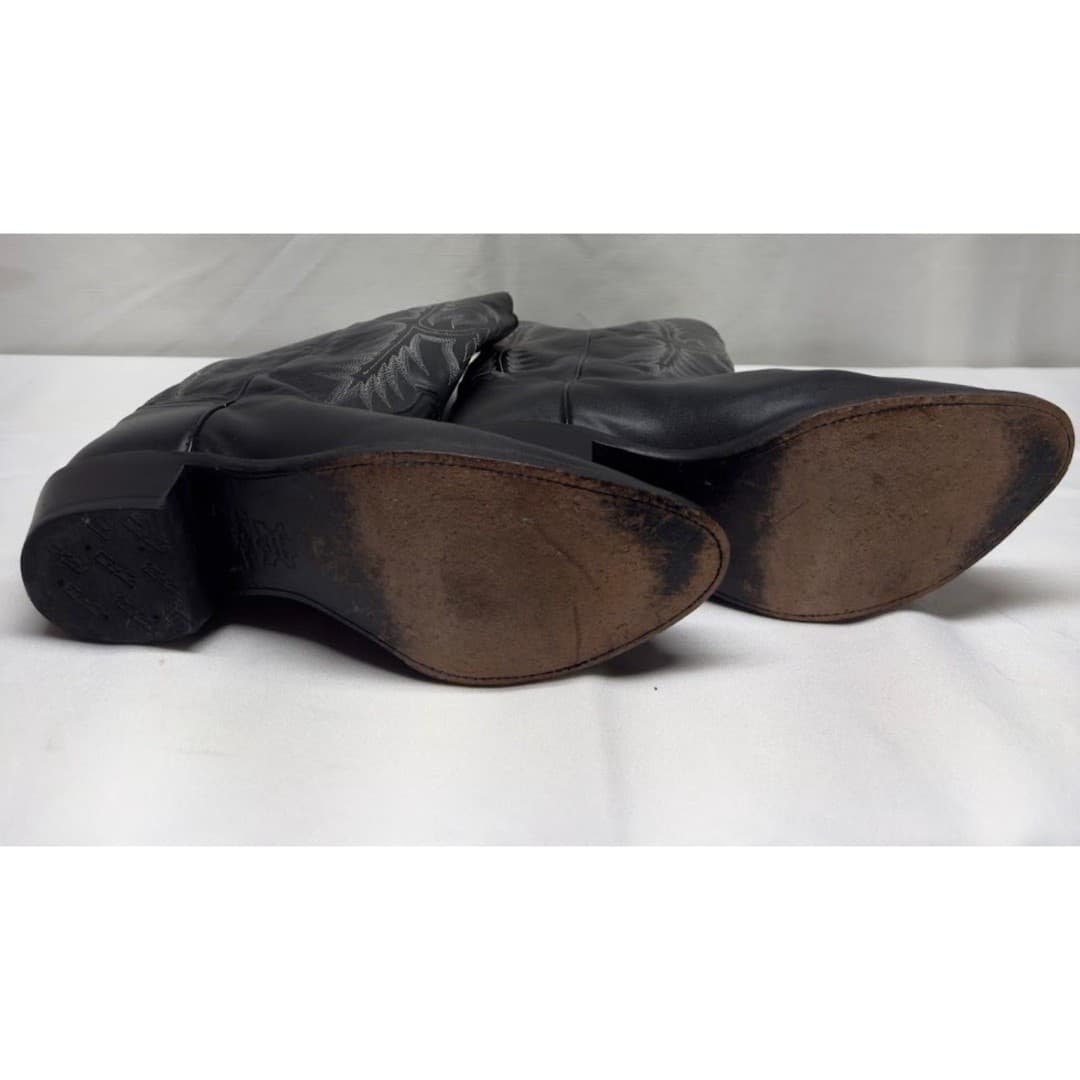 Tony Lama Boots Men’s Sz 12 D Black Leather Round Toe - Thumbnail 6