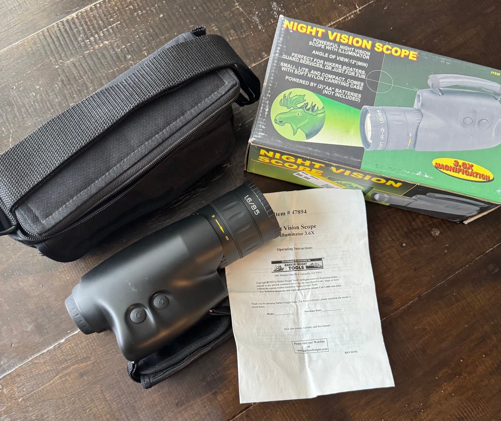 Harbor Freight Night Vision Scope - Thumbnail 2