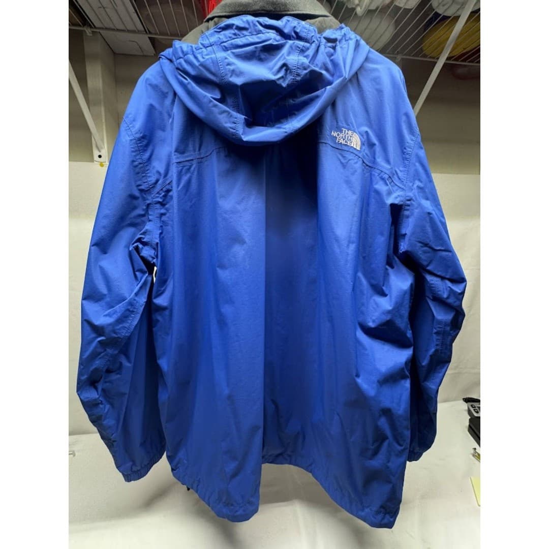 The North Face HyVent Jacket Mens X Large Blue Waterproof Hooded Rain Shell - Thumbnail 3