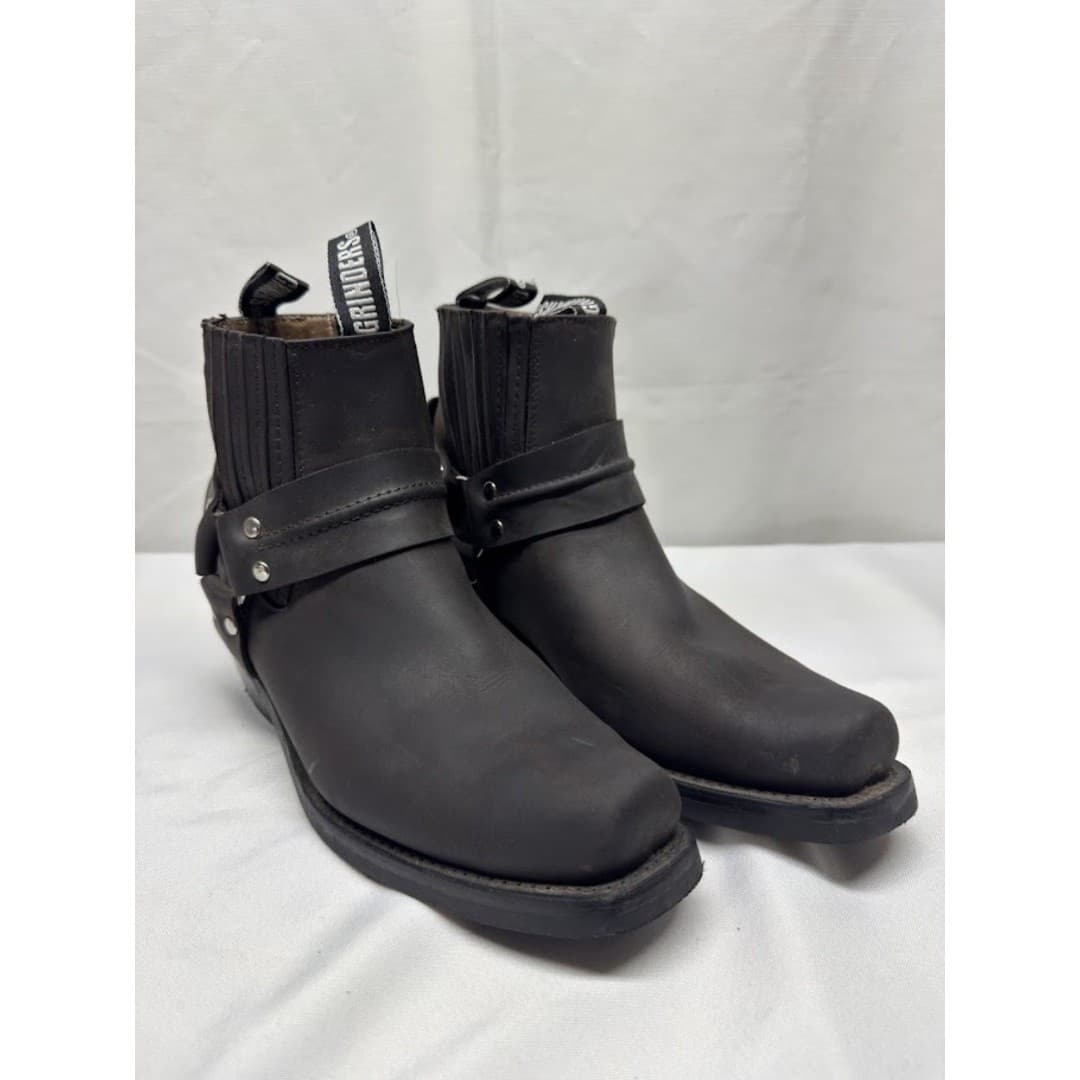 Grinders Renegade Black & Brown Leather Boot Cowboy Western Size 45