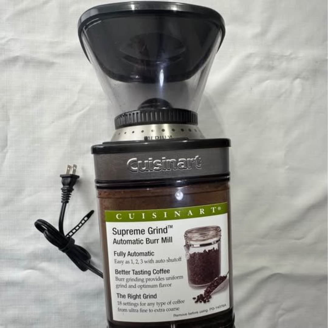 Cuisinart Supreme Grind Automatic Burr Mill Coffee Grinder 1/2 Pound Capacity - Thumbnail 3