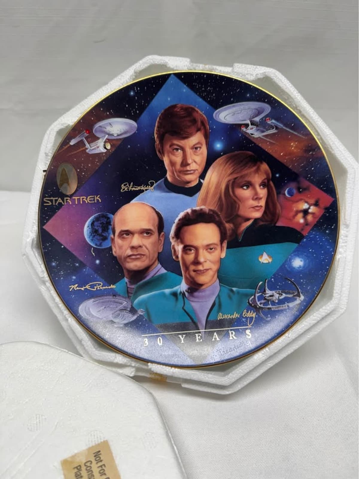 Star Trek 30th Anniversary Collectible Plate – Limited Edition Display Plate
