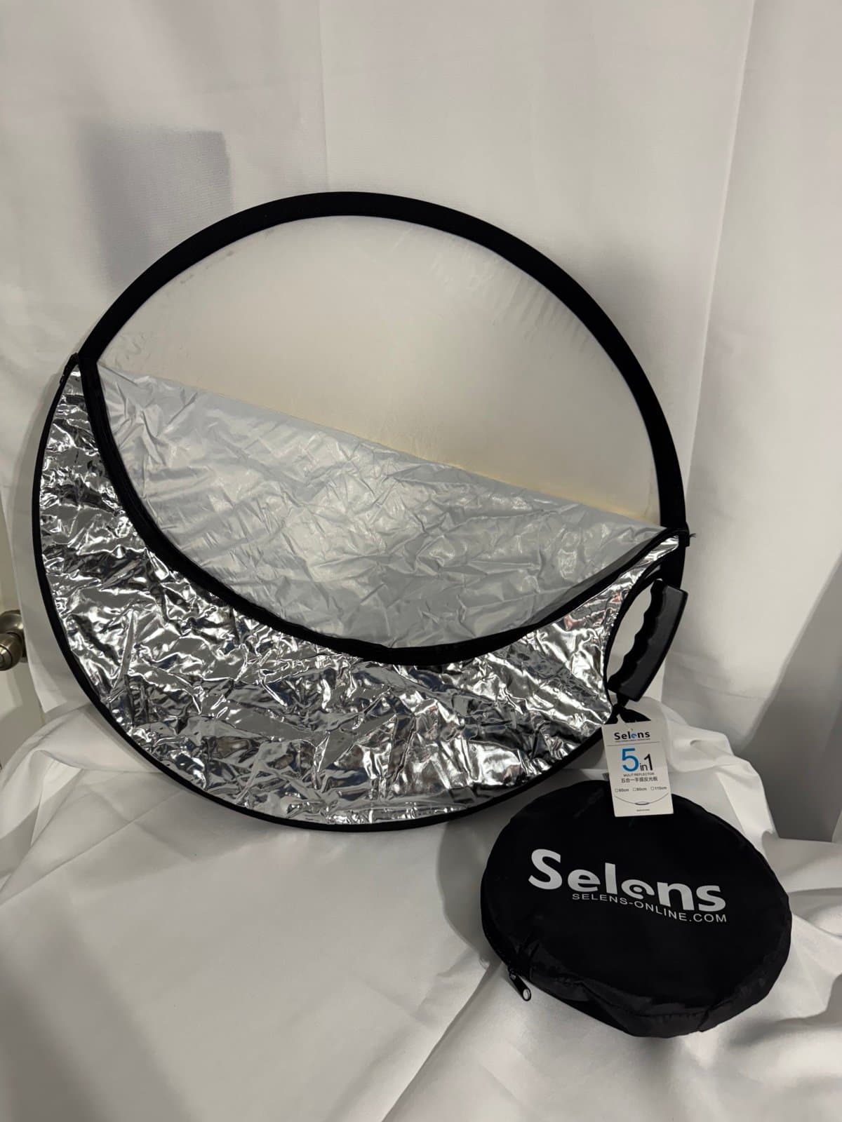 5-in-1 Foldable Round Reflectors for Photography, Fill Light Accessories2321 - Thumbnail 2