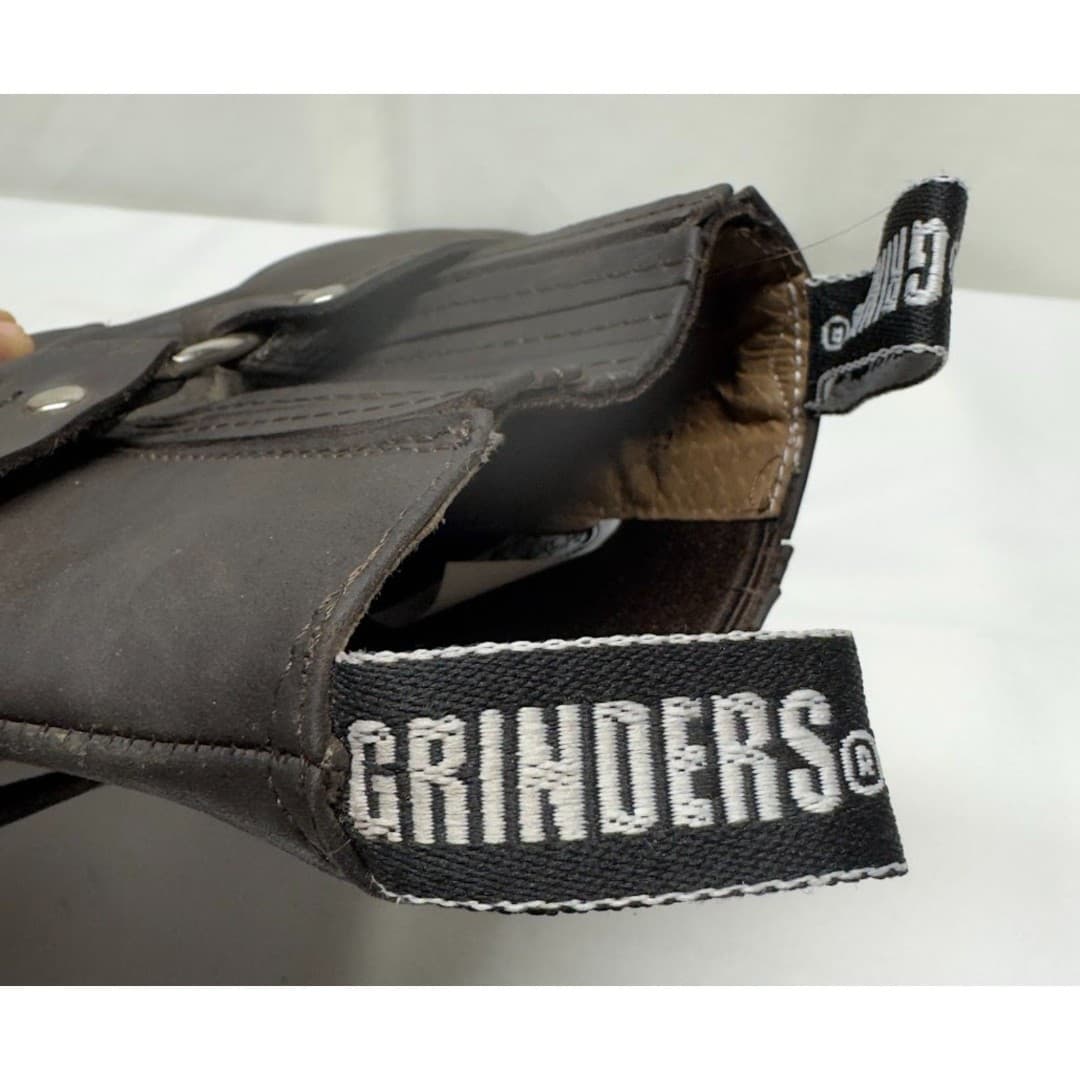 Grinders Renegade Black & Brown Leather Boot Cowboy Western Size 45 - Thumbnail 5