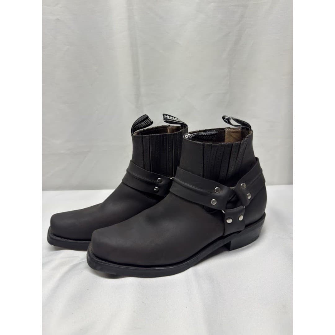 Grinders Renegade Black & Brown Leather Boot Cowboy Western Size 45 - Thumbnail 2