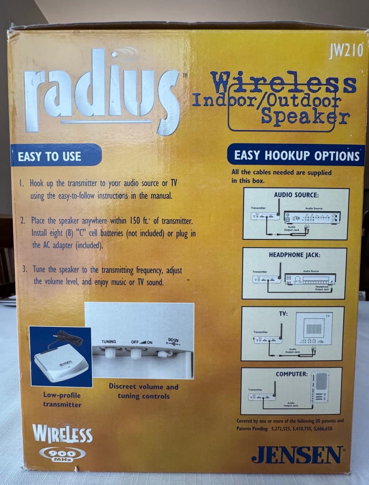 Jensen Radius Wireless Indoor/Outdoor Speaker #JW210 - Thumbnail 5