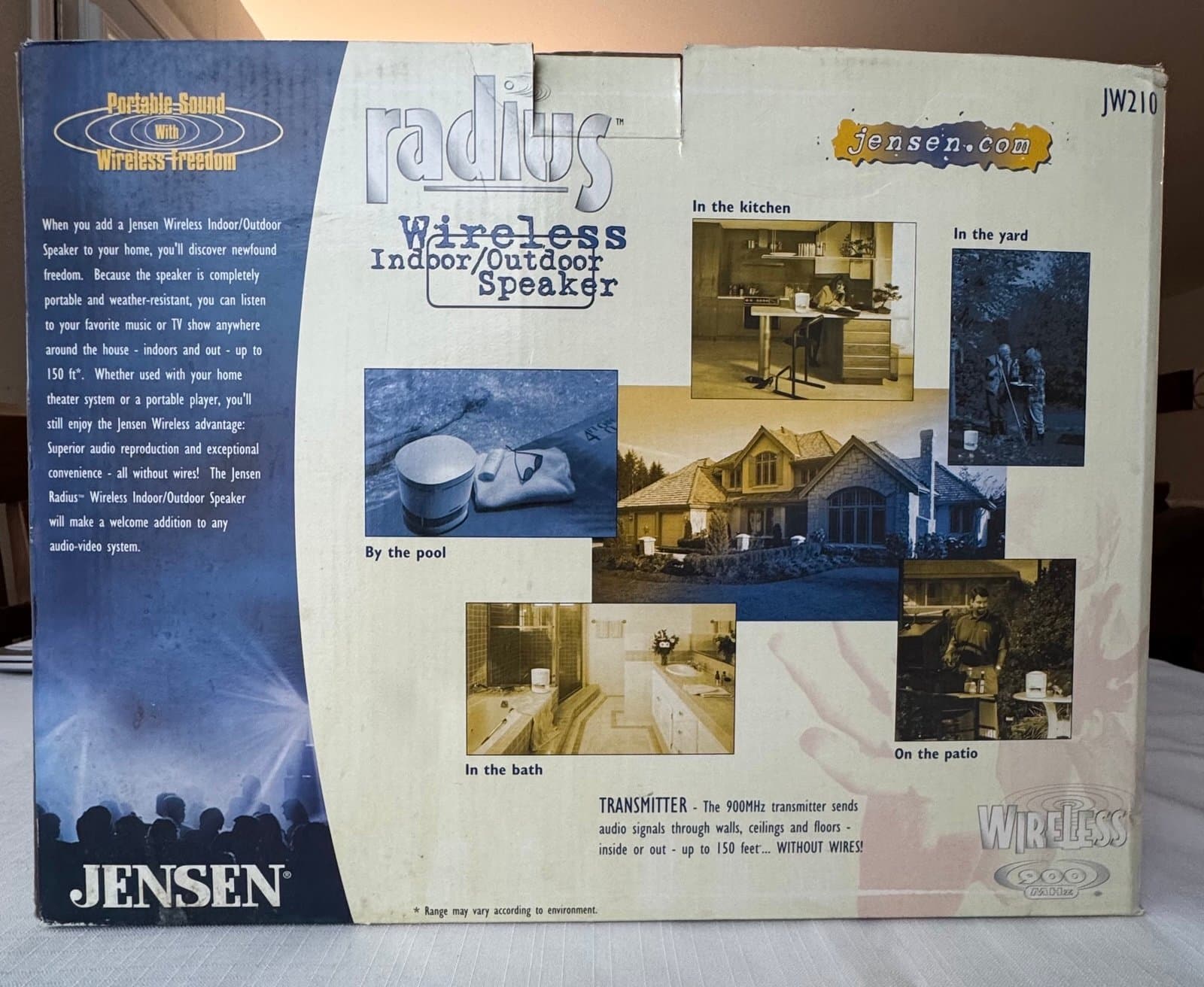 Jensen Radius Wireless Indoor/Outdoor Speaker #JW210 - Thumbnail 4
