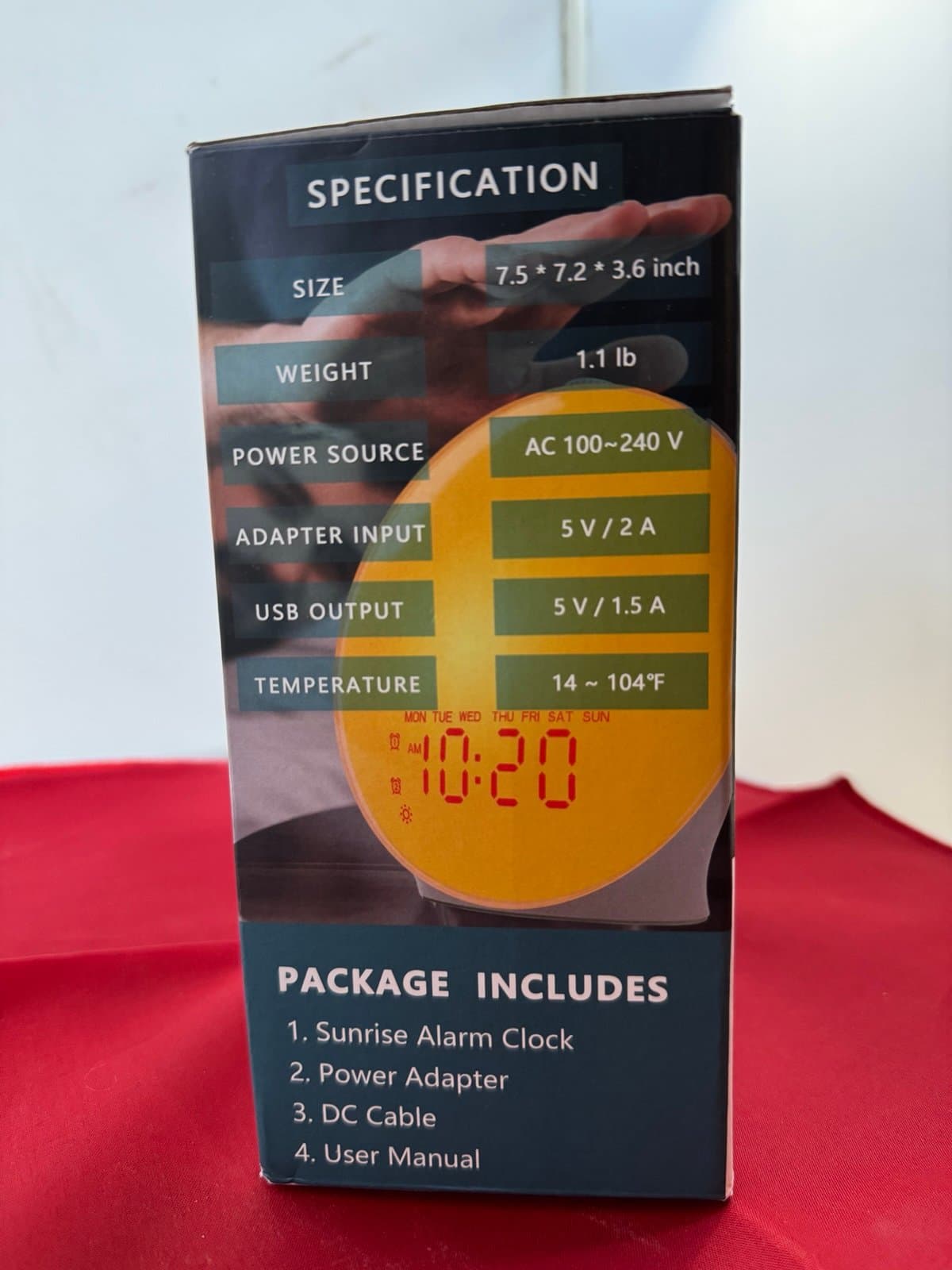 JALL K8 Smart Wake-Up Light Alarm Clock New in Box - Thumbnail 2