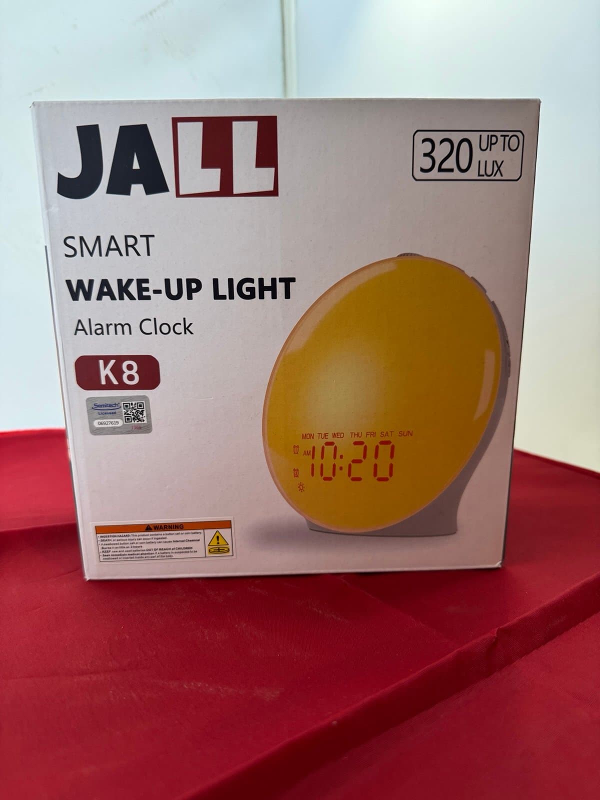 JALL K8 Smart Wake-Up Light Alarm Clock New in Box