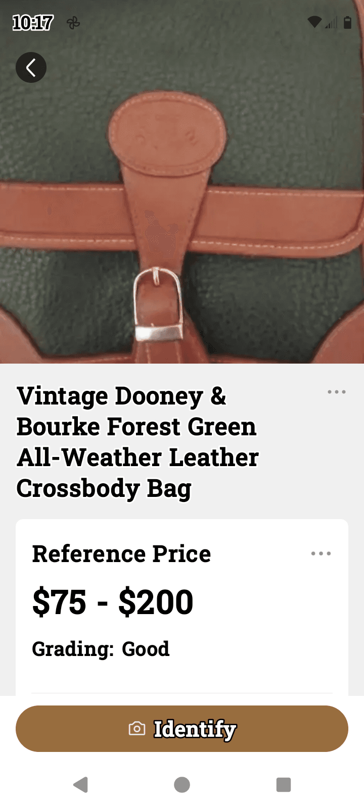 Vintage Dooney & Bourke Leather Crossbody Bag